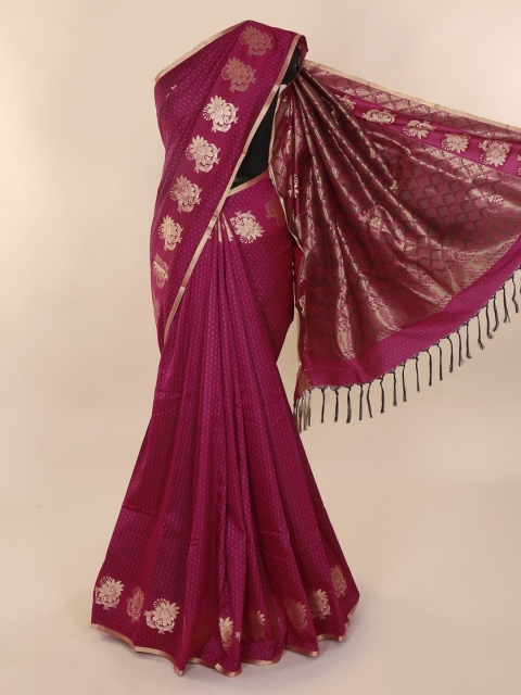 

Pothys Purple Printed Art Silk Saree