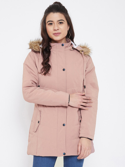 

Okane Women Pink Solid Parka