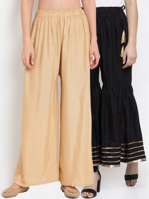 

TAG 7 Women Beige Hem Design, Black