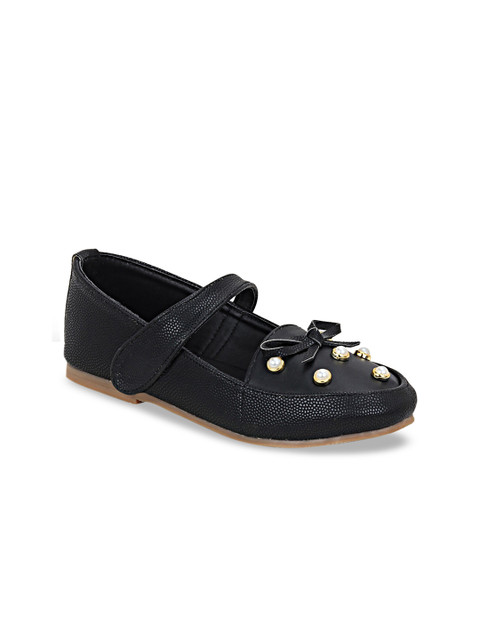 

In Fashion By Solly Dolly Girls Black Embellished Ballerinas