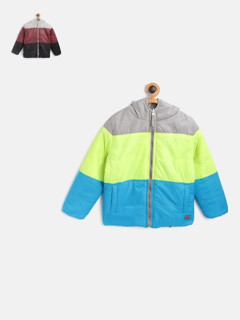 

Cherry Crumble Kids Multicoloured Reversible Padded Jacket, Multi