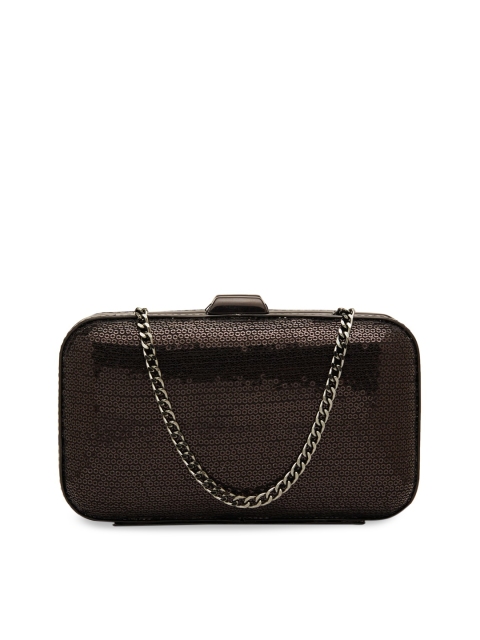 

Vdesi Black Embellished Box Clutch