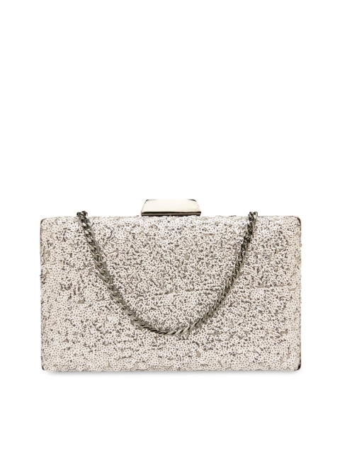 

Vdesi Silver-Toned Embellished Box Clutches