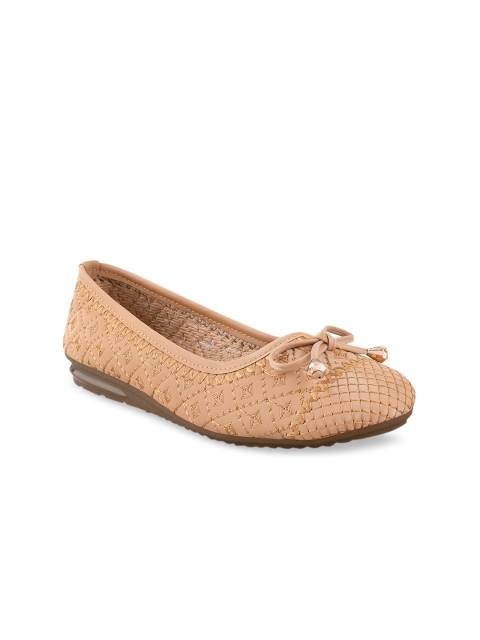 

Stelatoes Women Beige Solid Ballerinas
