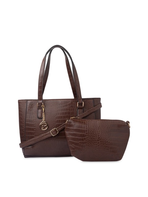

Sole To Soul Coffee Brown Textured Shoulder Bag