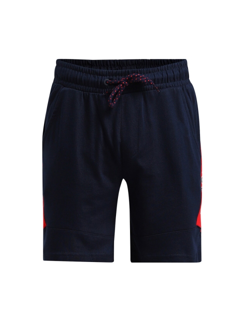 

Jockey Boys Navy Blue & Red Solid Regular Fit Regular Shorts