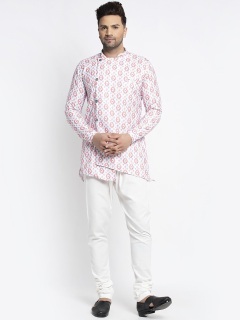

Benstoke Men Multicoloured Printed Kurti with Pyjamas, Multi