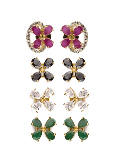 

Alankruthi Gold-Toned Contemporary Studs