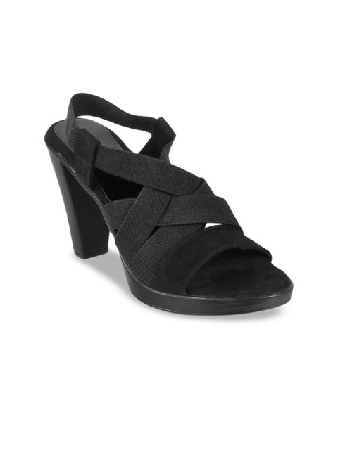 

SOLE HEAD Women Black Solid Block Heels