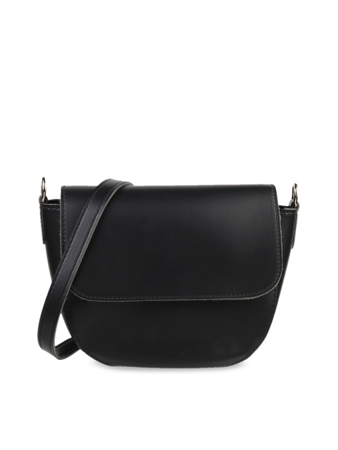 

WALKWAY Black Solid Sling Bag