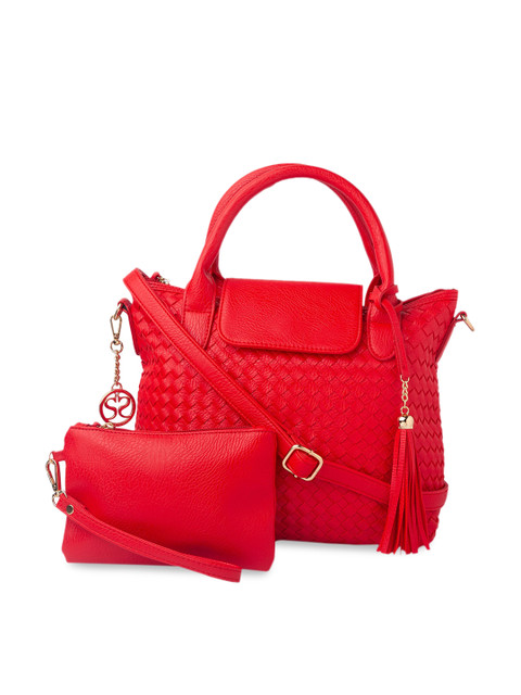 

Sole To Soul Red Textured Handheld Bag