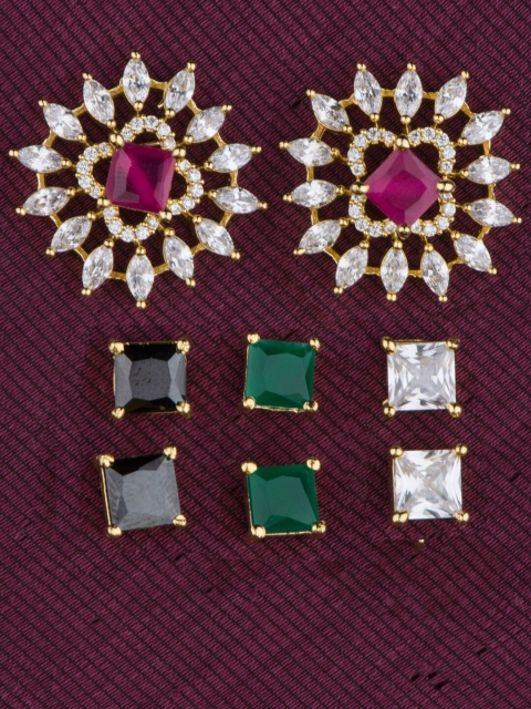 

Alankruthi Gold-Toned Contemporary Studs
