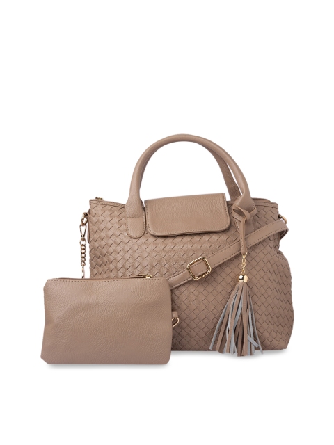 

Sole To Soul Taupe Textured Handheld Bag