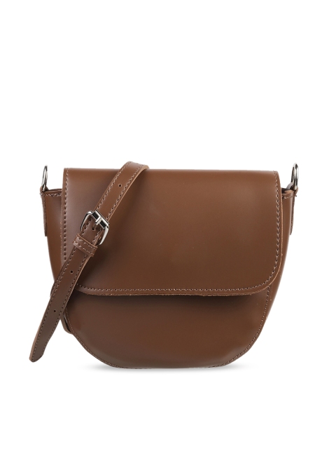 

WALKWAY by Metro Coffee Brown Solid Sling Bag