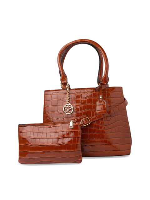 

Sole To Soul Tan Textured Handheld Bag