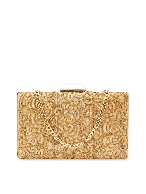 

Vdesi Gold-Toned Embroidered Clutch