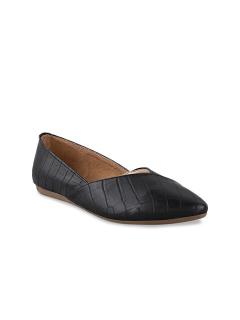 

Stelatoes Women Black Textured Ballerinas