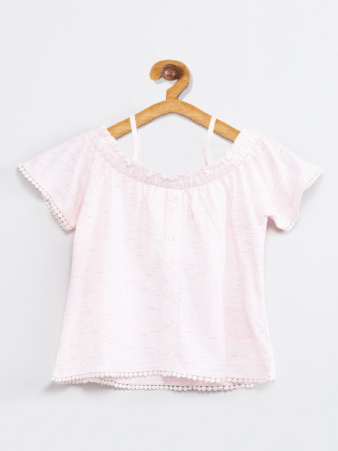 max Girls Pink Solid Top