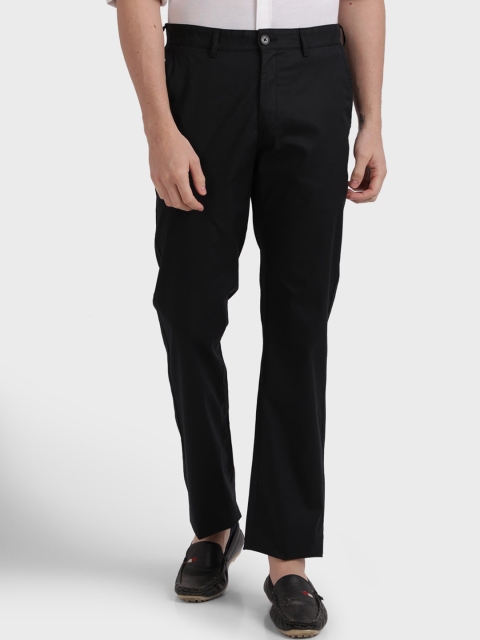 

ColorPlus Men Black Regular Fit Solid Formal Trousers