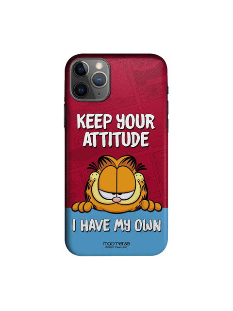 

macmerise Maroon & Blue Attitude Garfield iPhone 11 Pro Back Case