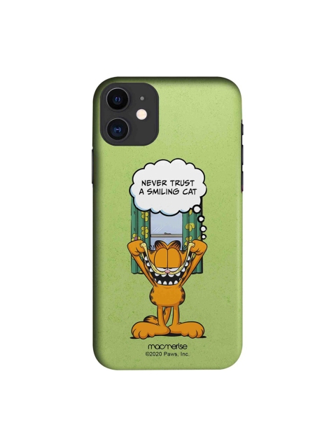 

macmerise Green & Orange Keep Smiling Garfield iPhone 11 Back Cover