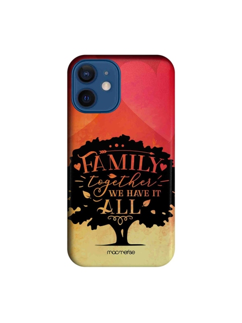 

macmerise Pink & Black Family Is All Illustration iPhone 12 Mini Case