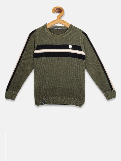

Monte Carlo Boys Grey & Black Striped Pullover Sweater