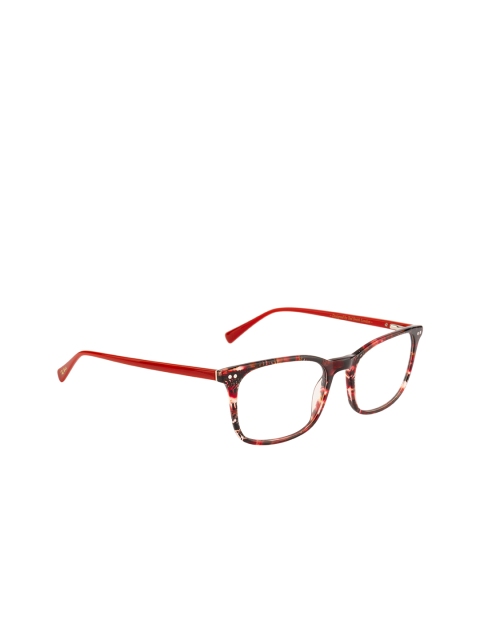 

Ted Smith Unisex Maroon & Red Abstract Full Rim Wayfarer Frames TS-N149_C8