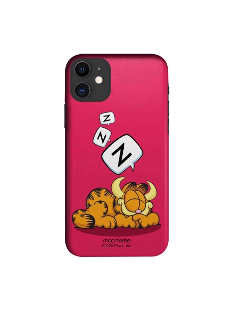 macmerise Pink & Orange Garfield Sleepy Devil iPhone 11 Case