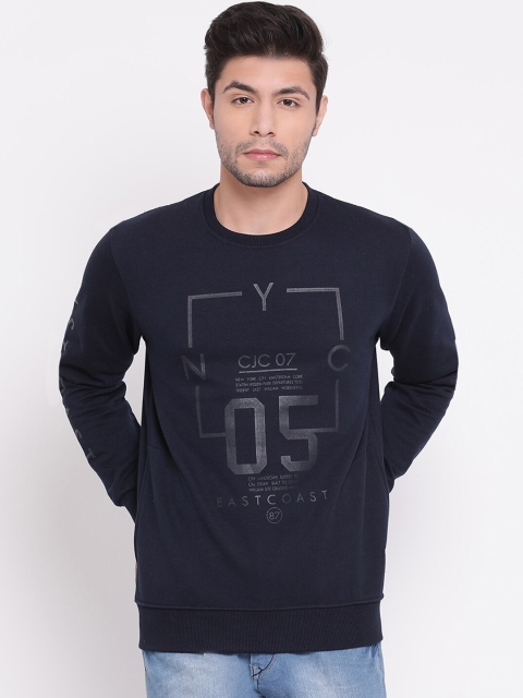 

COBB Men Navy Blue & Navy Blue Printed Sweatshirt