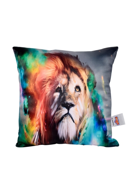 

Ultra Multicoloured Majestic Lion Printed Cushion Plush Soft Toy, Multi