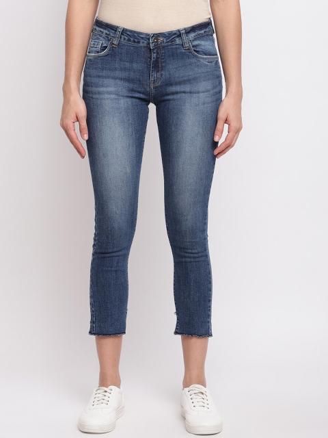 

Pepe Jeans Women Navy Blue Skinny Fit Mid-Rise Clean Look Jeans
