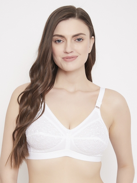 

Klassik Women White Solid Non-Wired Non-Wired Everyday Bra KLWHTJC6