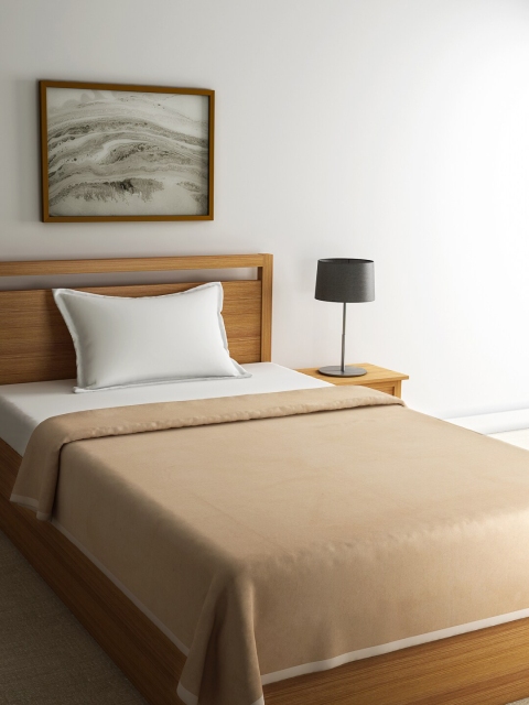 

Raymond Home Brown Solid 510 GSM Woolen Heavy Winter Single Bed Blanket