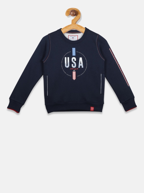 

Monte Carlo Boys Navy Blue Printed Sweatshirt