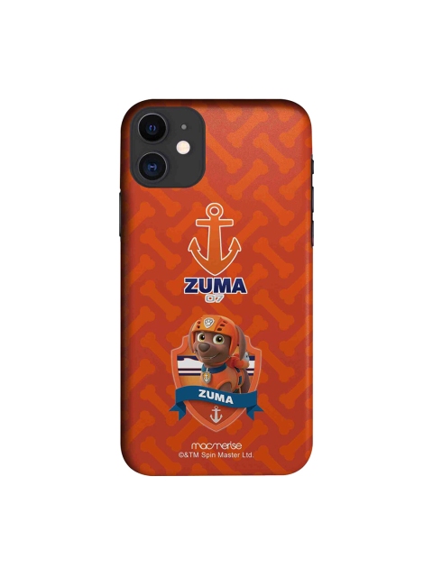 macmerise Red & Brown Cartoon Characters Zuma Paw Patrol iPhone 11 Paw Patrol Back Cover