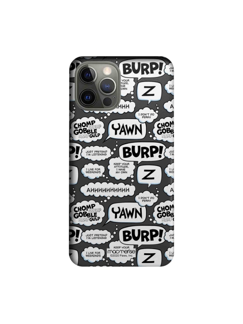 

macmerise Grey & Black Moods Of Garfield iPhone 12 Pro Case