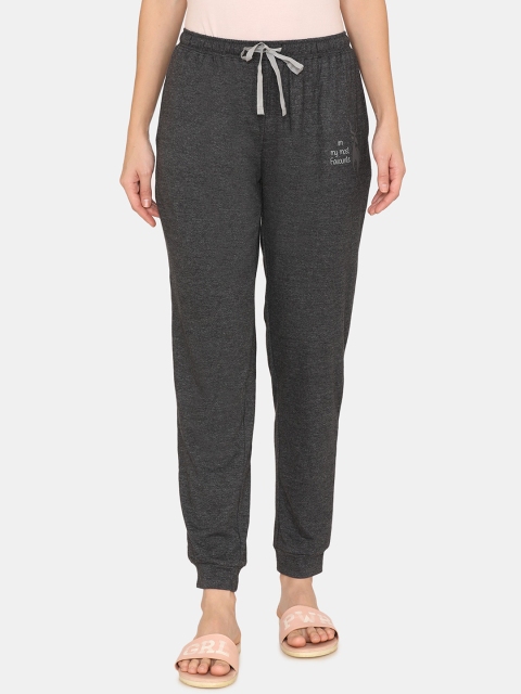 

Zivame Women Charcoal Grey Antiviral Finish Solid Lounge Pants