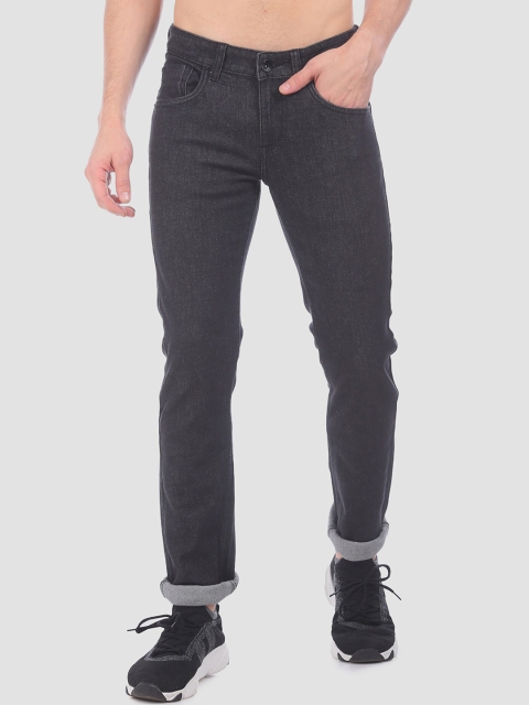 

Flying Machine Men Black Slim Fit Low-Rise Clean Look Jeans