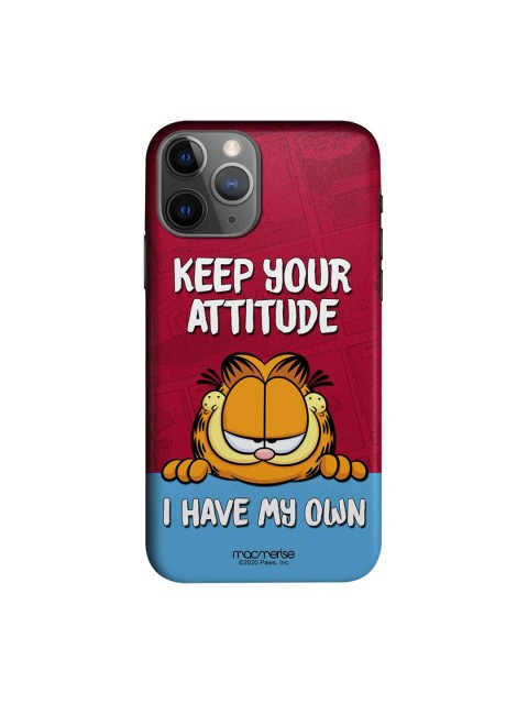 

macmerise Red & Blue Attitude Garfield Printed iPhone 11 Pro Max Back Cover