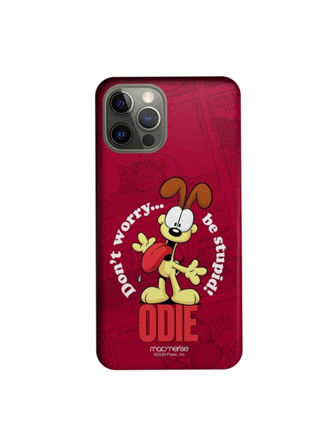 

macmerise Unisex Pink & Yellow Odie Dont worry iPhone 12 Pro Back Cover