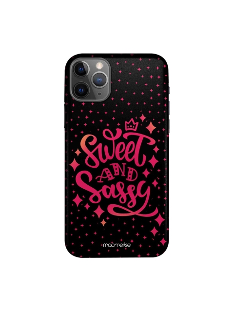 

macmerise Unisex Black & Red Sweet And Sassy iPhone 11 Pro Back Cover