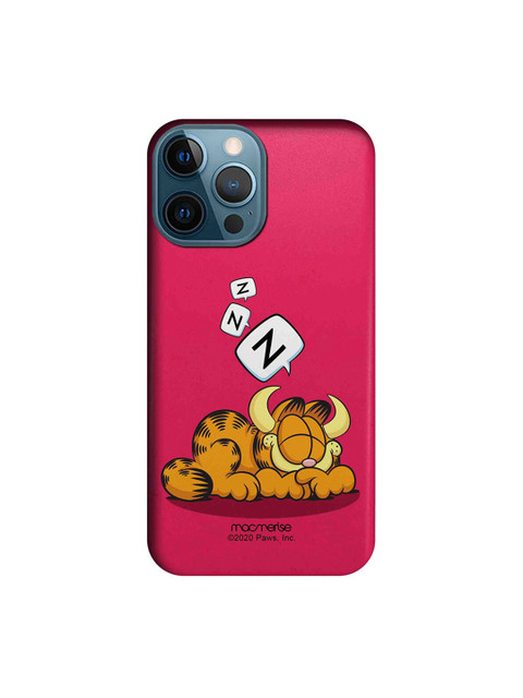 

macmerise Pink & White Cartoon Characters Printed Sleepy Devil iPhone 12 Pro Max Back Case