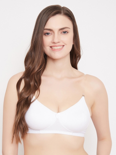 

Klassik Women White Solid Non-Wired Non-Padded Super Support Everyday Bra KLWHTK-1