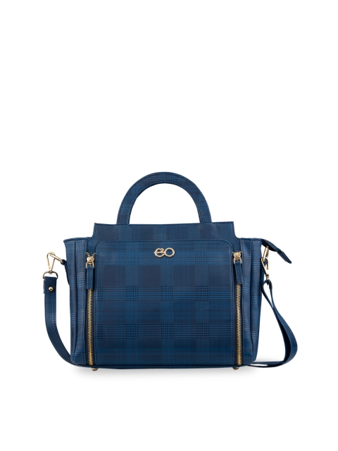 

E2O Blue Self Design Handheld Bag