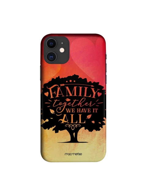 

macmerise Pink & Black Cartoon Character iPhone 11 Back Case