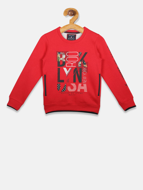 

Monte Carlo Boys Red Printed Sweatshirt