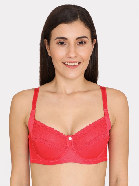 

Zivame Women Red Solid Lightly-Padded Non-Wired Everyday Bra ZI1287FASH00