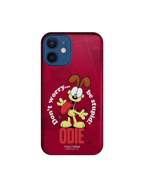 

macmerise Red & Yellow Odie Dont Worry IPhone 12 Mini Back Case