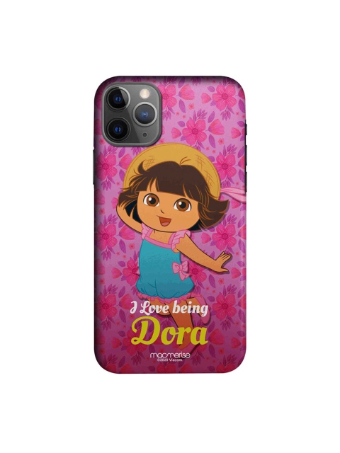 

macmerise Pink & Beige Lovely Dora Printed iPhone 11 Pro Back Case